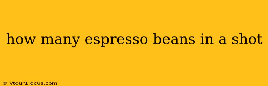 how many espresso beans in a shot