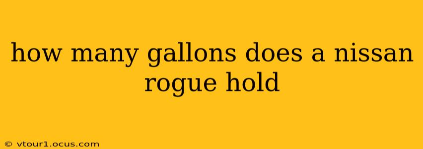 how many gallons does a nissan rogue hold