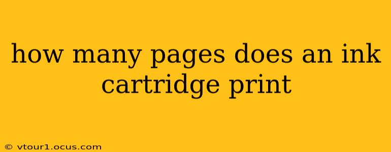 how many pages does an ink cartridge print