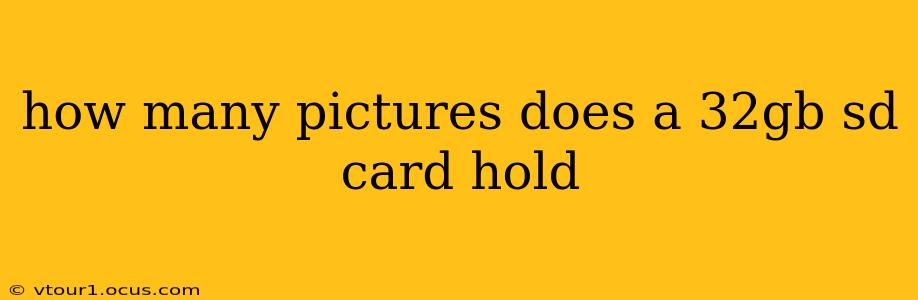 how many pictures does a 32gb sd card hold