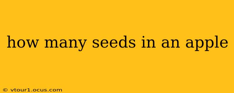 how many seeds in an apple