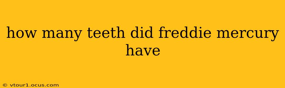 how many teeth did freddie mercury have