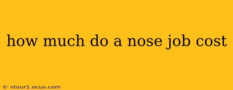 how much do a nose job cost