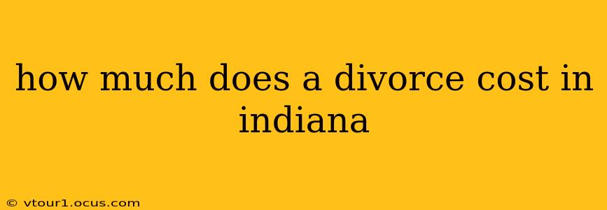 how much does a divorce cost in indiana