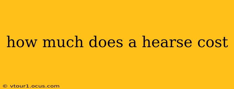 how much does a hearse cost