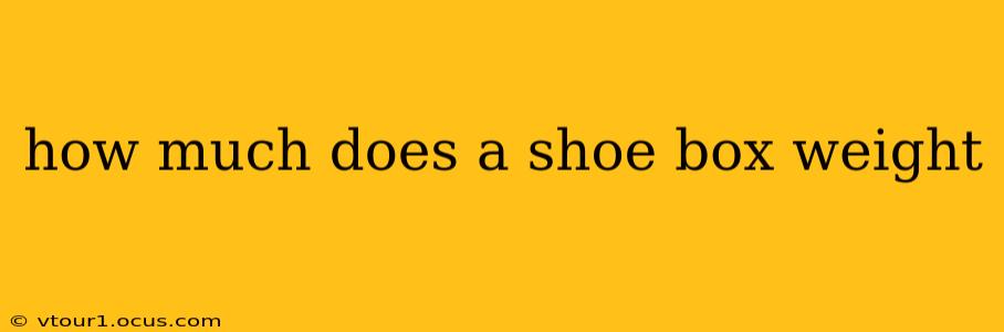how much does a shoe box weight