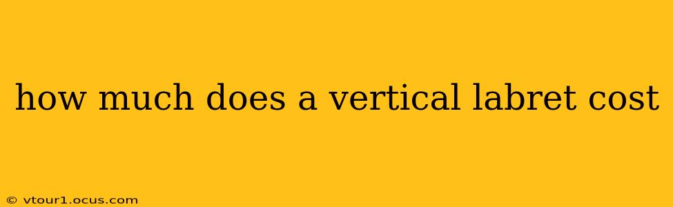 how much does a vertical labret cost