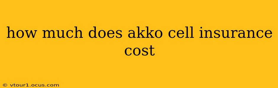 how much does akko cell insurance cost