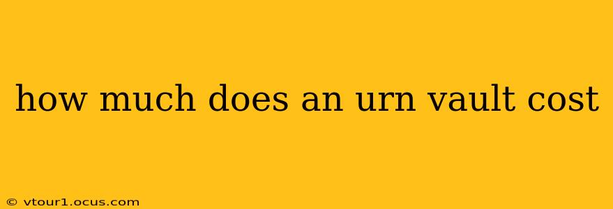 how much does an urn vault cost
