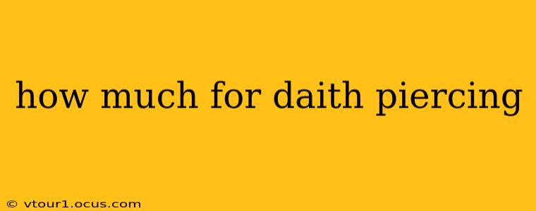 how much for daith piercing