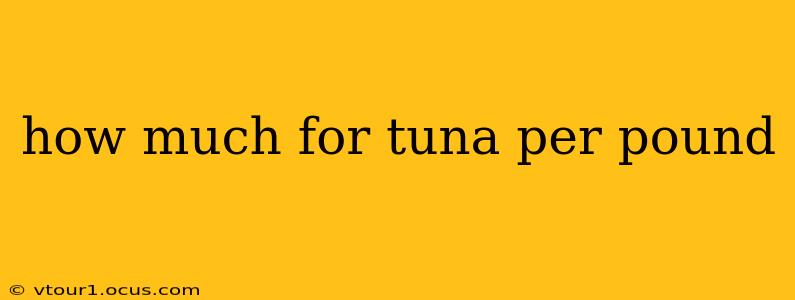 how much for tuna per pound