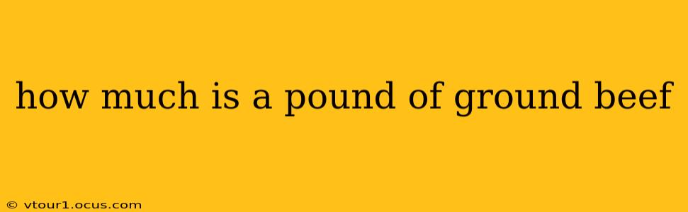 how much is a pound of ground beef