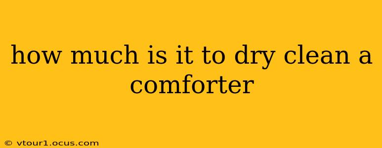 how much is it to dry clean a comforter