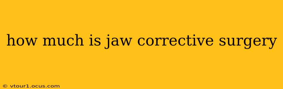how much is jaw corrective surgery