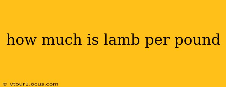 how much is lamb per pound