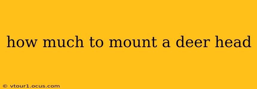 how much to mount a deer head