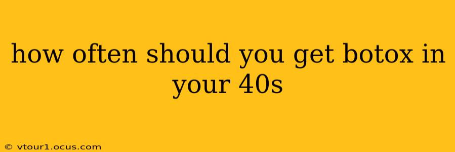 how often should you get botox in your 40s