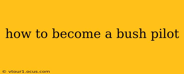 how to become a bush pilot