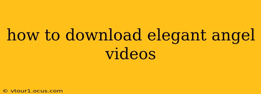 how to download elegant angel videos