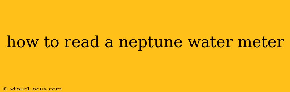 how to read a neptune water meter