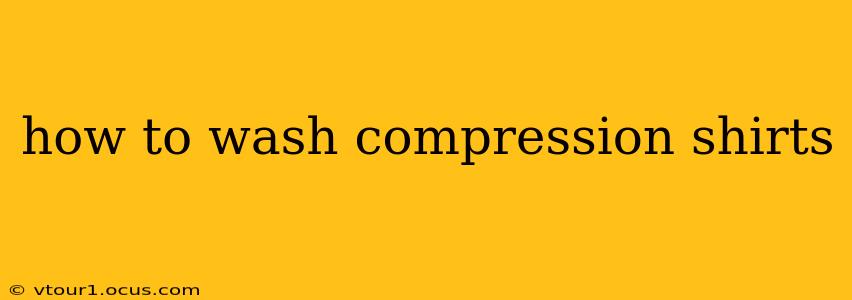 how to wash compression shirts