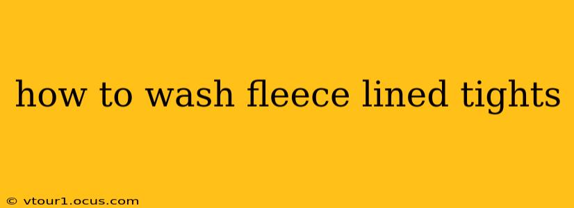 how to wash fleece lined tights