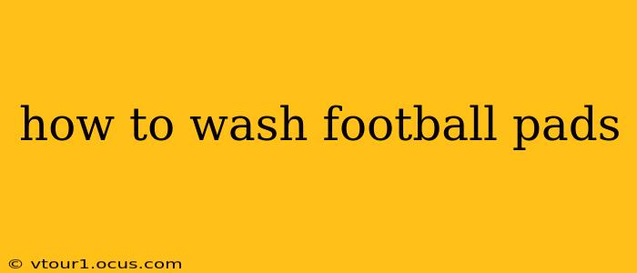 how to wash football pads