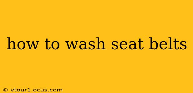 how to wash seat belts