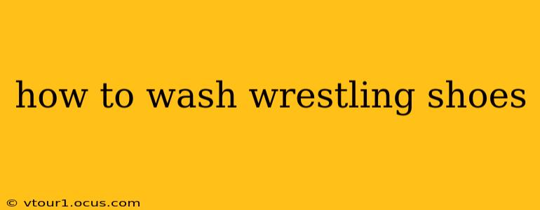 how to wash wrestling shoes