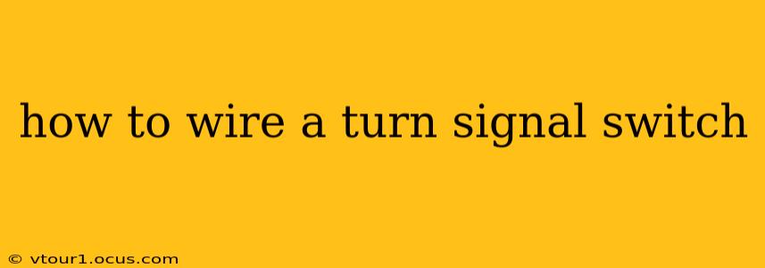 how to wire a turn signal switch