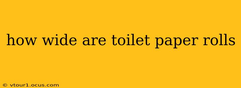 how wide are toilet paper rolls