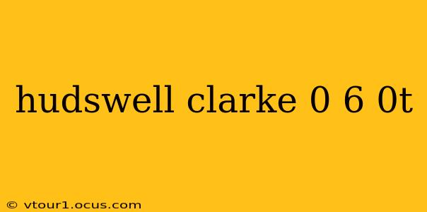 hudswell clarke 0 6 0t