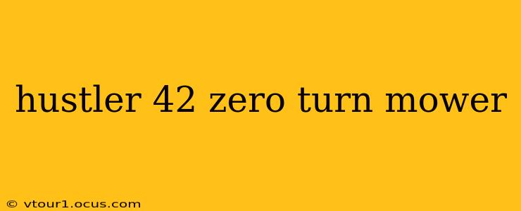 hustler 42 zero turn mower