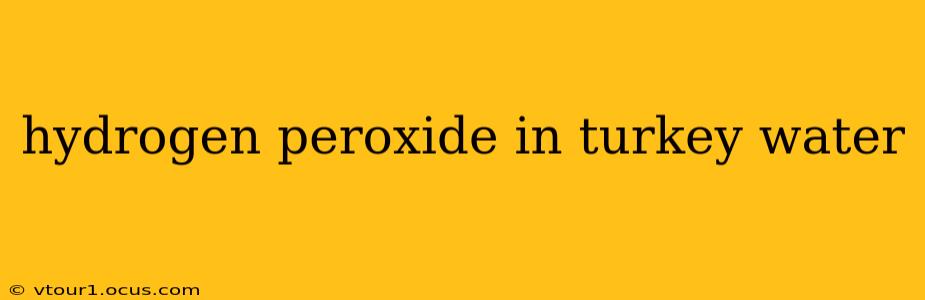 hydrogen peroxide in turkey water