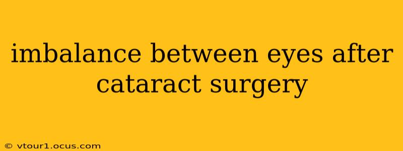 imbalance between eyes after cataract surgery