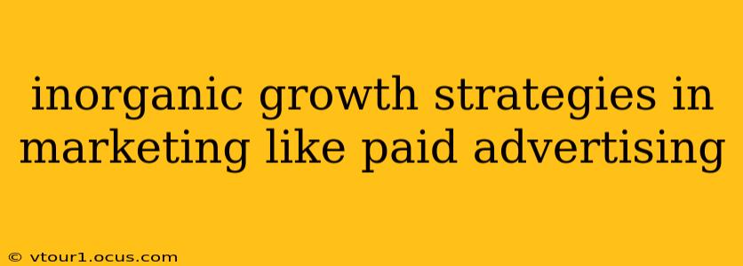 inorganic growth strategies in marketing like paid advertising