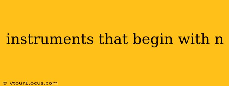 instruments that begin with n