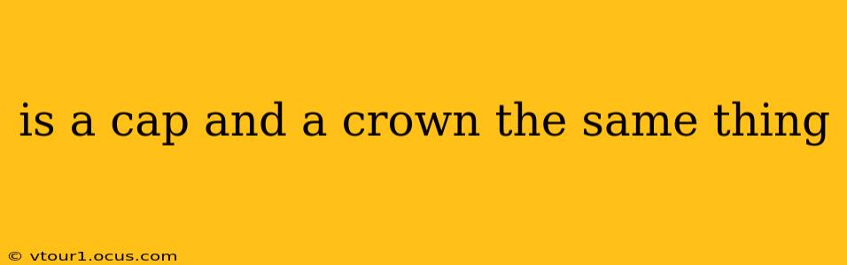 is a cap and a crown the same thing