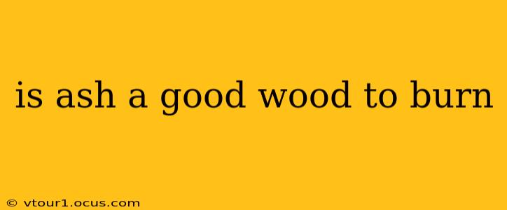 is ash a good wood to burn