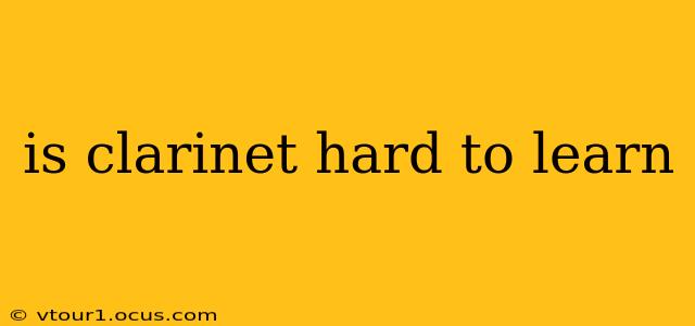 is clarinet hard to learn