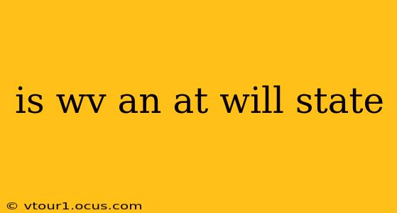 is wv an at will state