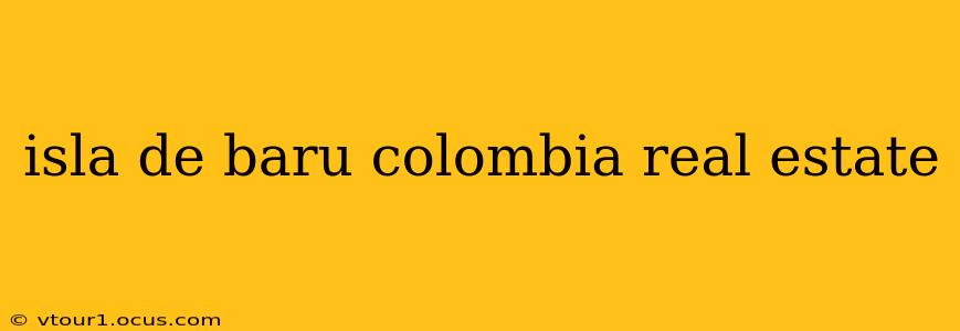 isla de baru colombia real estate