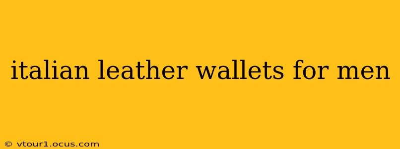 italian leather wallets for men
