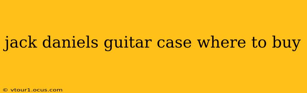 jack daniels guitar case where to buy