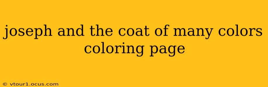 joseph and the coat of many colors coloring page