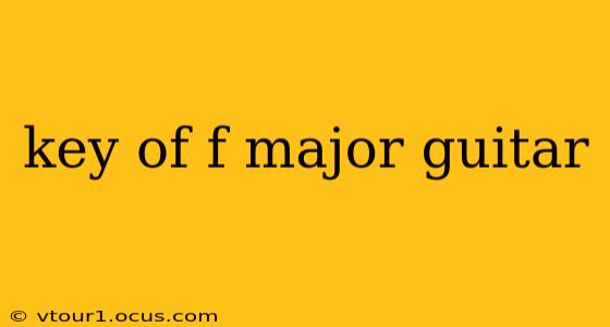 key of f major guitar