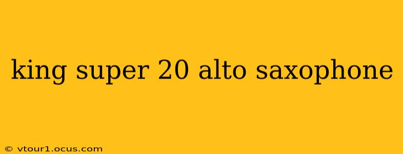 king super 20 alto saxophone