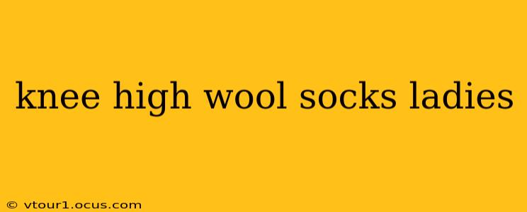 knee high wool socks ladies
