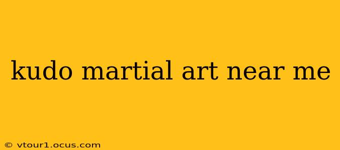 kudo martial art near me