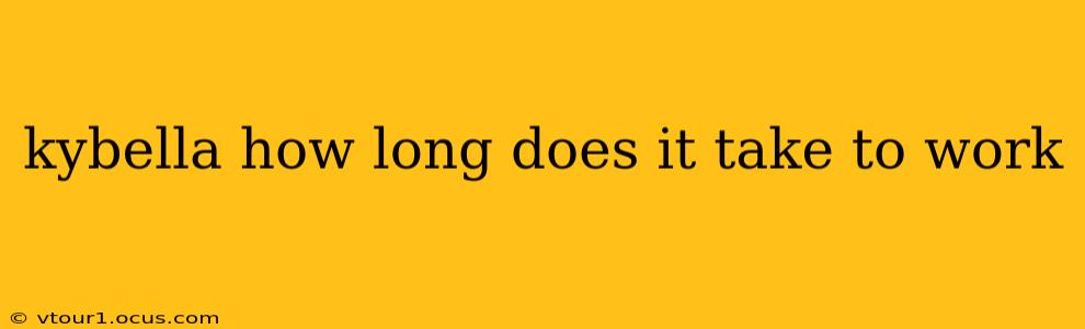 kybella how long does it take to work